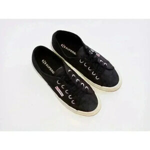 Superga Unisex 2750 Cotu Classic Sneakers Shoes Black S000010 999 Low W 6 M 4.5